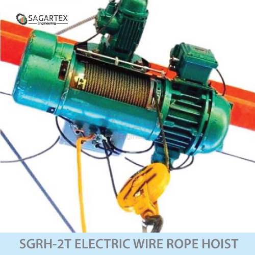 SUJA GLOBAL 2 ton Electric Wire Rope Hoist with trolley (SGRH-2T) 4