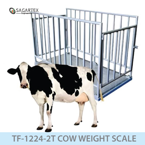 SUJA GLOBAL 2000KG 48x96 Inches Animal Cow Weight Scale (TF-1224-2T) 2