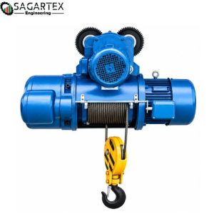 3 Ton Electric Wire Rope Hoist with Trolley (SGRH-3T) for heavy industrial lifting and material handling in Bangladesh