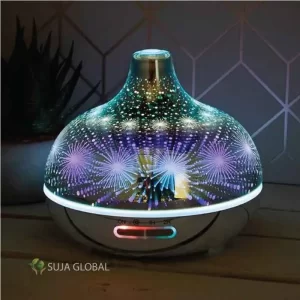 3D Ultrasonic Aroma Diffuser with 7 LED Colors, Essential Oil Diffuser and Humidifier
