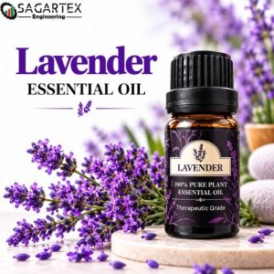 Sagartex Engineering Lavender Essential Oil 10ml black glass bottle