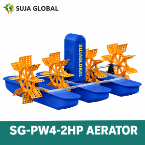 4 Paddle Wheel Aerator SG-PW4-2HP for Fish Pond & Shrimp Farm | Sagartex